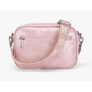 Mia Wide Strap Leather Crossbody Bag